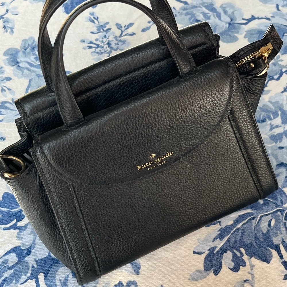 Kate Spade Black Pebbled Leather Crossbody Bag